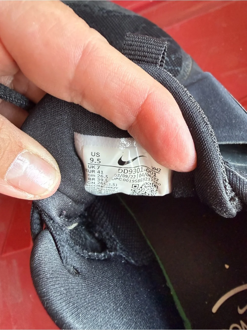 Nike Black and White Slip-On Lace Training Shoes